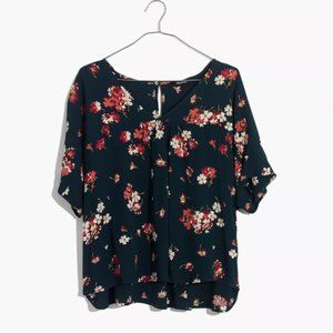 NWT Madewell Rhyme Top in Spruce Blooms Green S